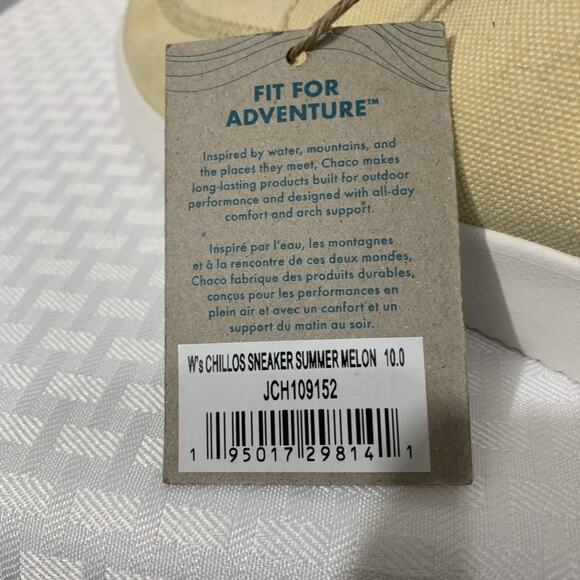 Chacos Chillios Sneakers Womens 10 Summer Melon Beige Slip On Loafers - Picture 6 of 8